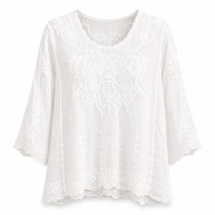 Blusa Catalina Blanca - Maria Antonieta